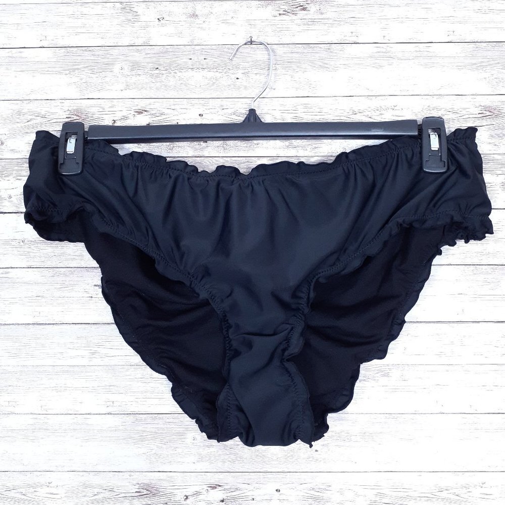 Xhilaration Womens Bikini Bottom 20/22 Swim Suit Black 198A
